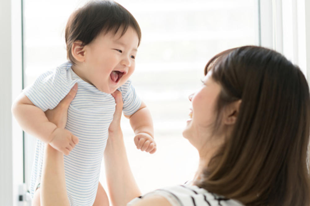 Person holding an infant